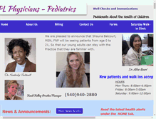 Tablet Screenshot of plphysicians.com